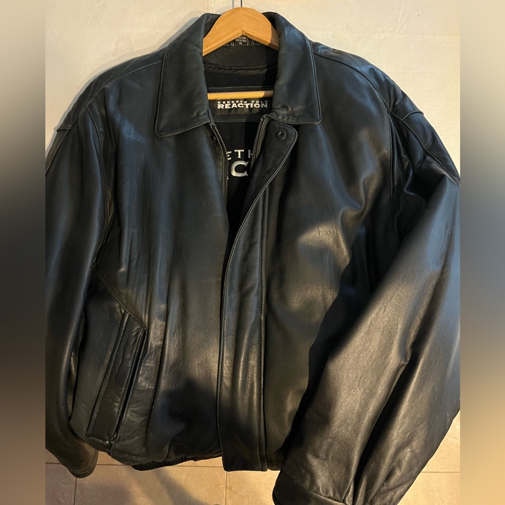 Kenneth Cole reaction men’s leather jacket